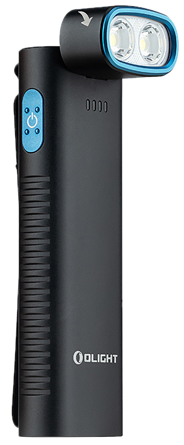 Olight Arkflex ARKFLEXBK Black Anodized 1,000 Lumens 90-Degree Articulating EDC Flashlight