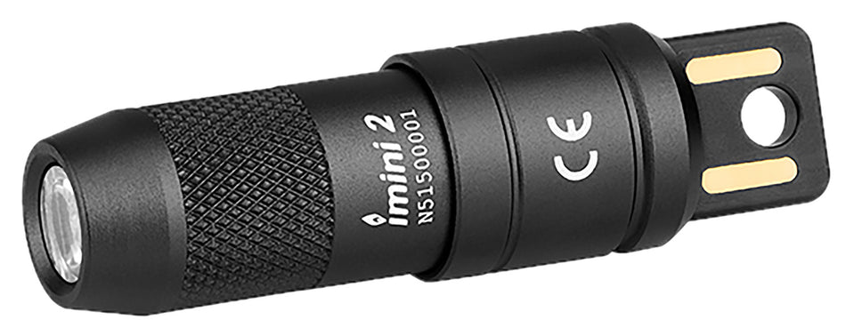 Olight IMINI2BK imini 2 Black 50 Lumen White LED Compact Rechargeable Flashlight