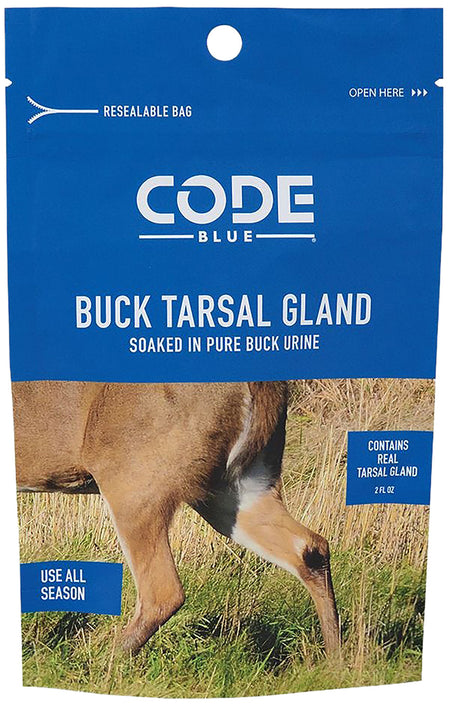 Code Blue Buck Tarsal Gland Hunting Scent Attractant with Zip Tie Resealable Bag