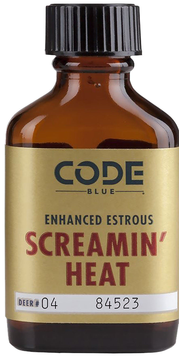 Code Blue Screamin Heat Estrous Deer Attractant Liquid 1 Ounce Pure Single Doe