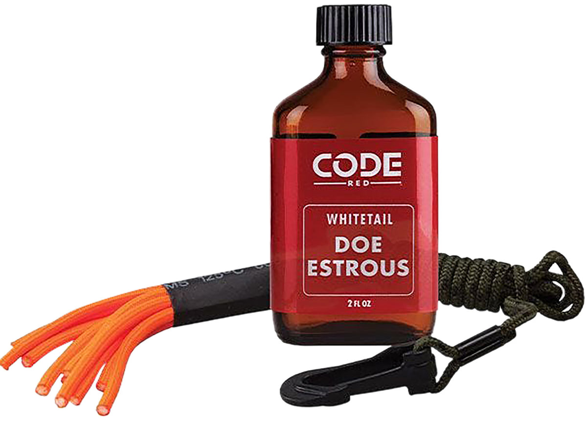 Code Blue Code Red Doe Estrous 2 oz Liquid Scent Attractant with Drag Applicator