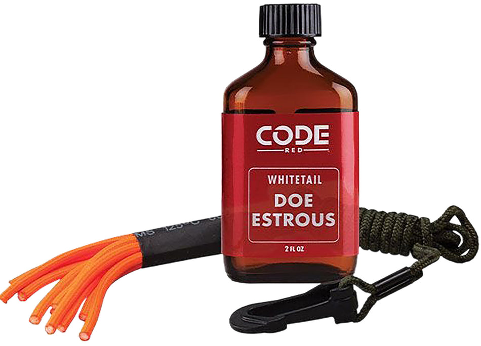 Code Blue Code Red Doe Estrous 2 oz Liquid Scent Attractant with Drag Applicator