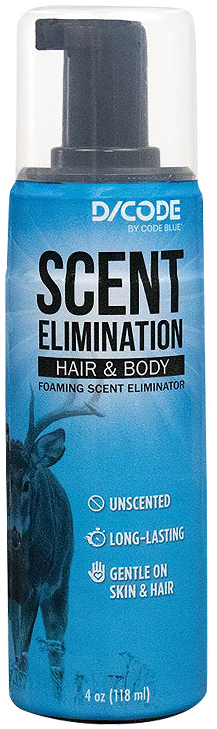 Code Blue Hair and Body Foam Scent Eliminator Unscented 4 fl oz