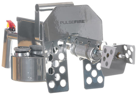 Pulsefire LRT Mirror Silver Aluminum Flamethrower 25-Foot Flame Range w/ Battery & Charger