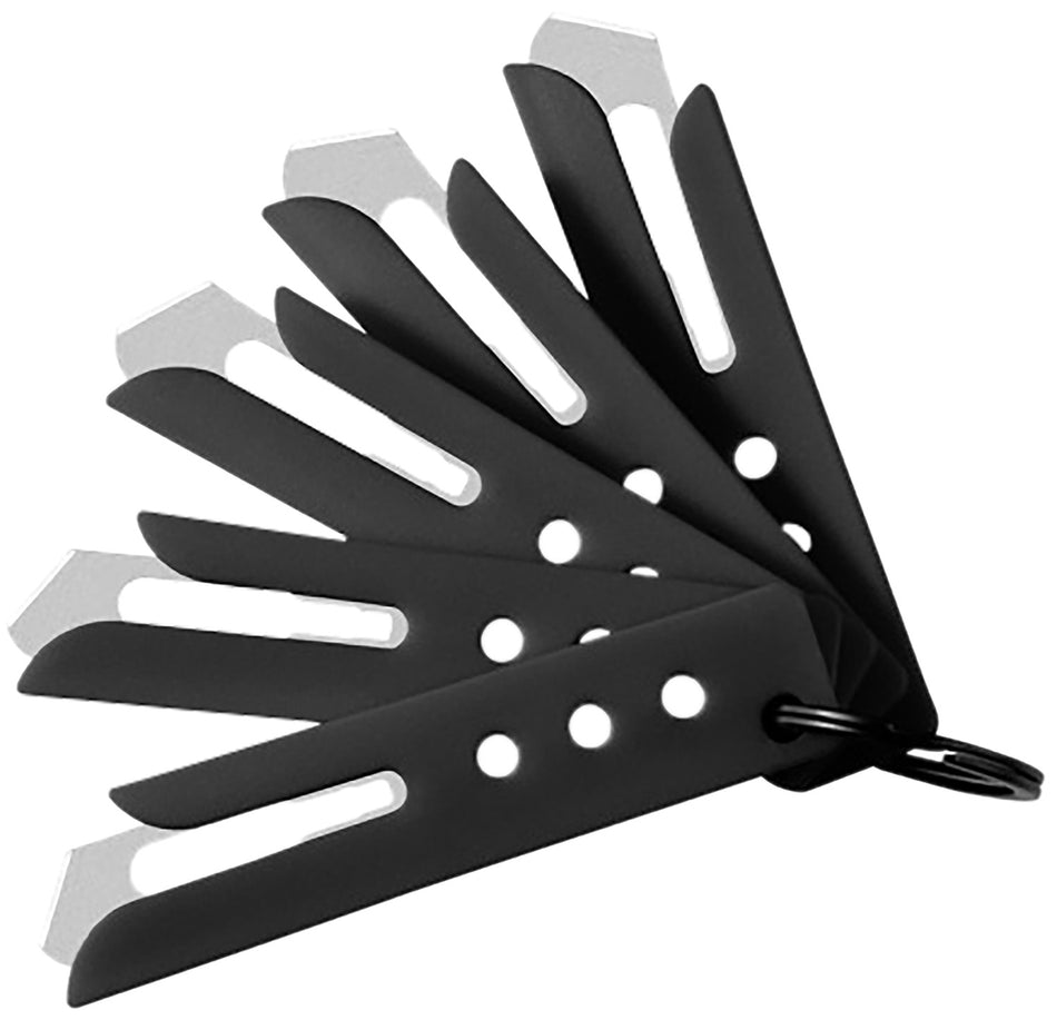 Hogue 35880 Expel Black Nylon Blade Guards – 5 #60 HC Steel Blades & Key Ring Included