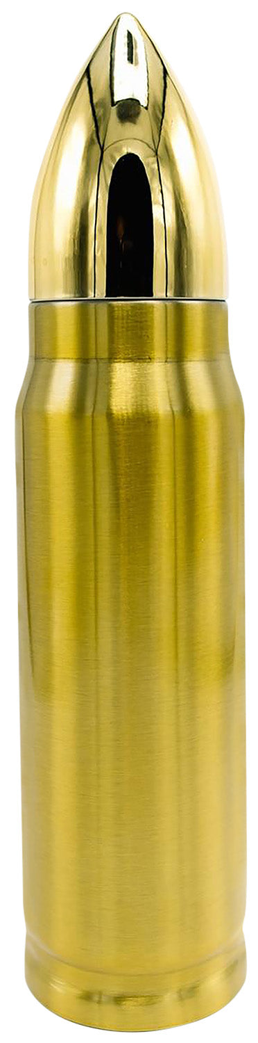 Caliber Gourmet 17oz Bullet Shaped Stainless Steel Thermos Gold CBG-TMS-1032