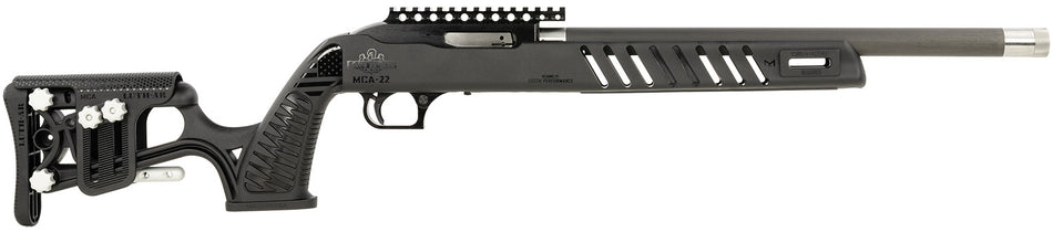 Magnum Research SwitchBolt 22 LR Rifle - 16.5" Threaded Barrel, Picatinny Rail, Luth-AR MCA-22 Stock, Black