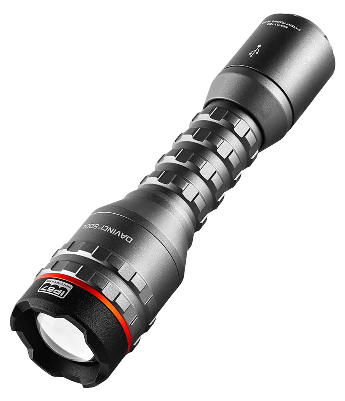 NEBO NEBFLT1063 Davinci 800L Gray Flashlight 100/400/800 Lumens with Power Bank