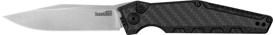 Kershaw 7900CF Launch 7 Auto Folder 3.75" Clip Point MagnaCut Blade, Black Aluminum Carbon Fiber Handle