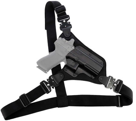 Galco HR872RB High Ready Chest Carry Holster Black Kydex/Nylon Glock 17 Gen 3-5