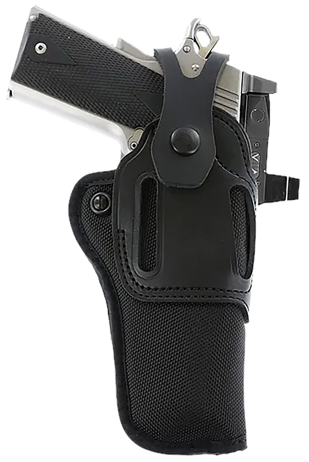 Galco SA95RB Switchback OWB Belt Holster Black Hybrid Leather Synthetic Ambidextrous