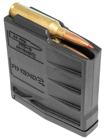 Amend2 SAAICS65BLK3 3-Round 6.5 PRC Short Action AICS Magazine Black Polymer