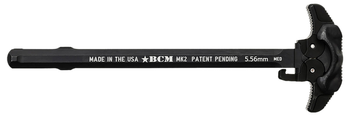 BCM AR-15 Ambidextrous MK2 Medium Charging Handle Black 7075 T-6 Aluminum Mil-Spec