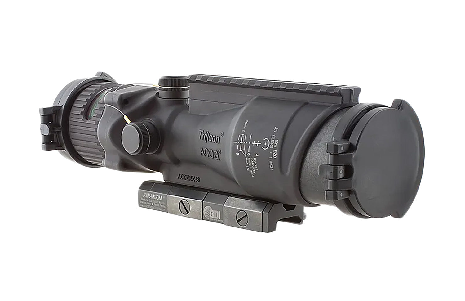 Trijicon ACOG 100016 TA648 3.5x35 Illuminated Green Horseshoe Mount with Q-LOC Technology