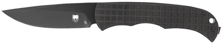 CobraTec Knives Cyclone 3" Flip Open Hidden Release Black TiCN D2 Blade, Black 6061-T6 Aluminum Frag Handle
