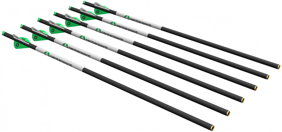 CenterPoint Crossbow Carbon Arrows 20" 400GR 6-Pack AXCCA206PK1