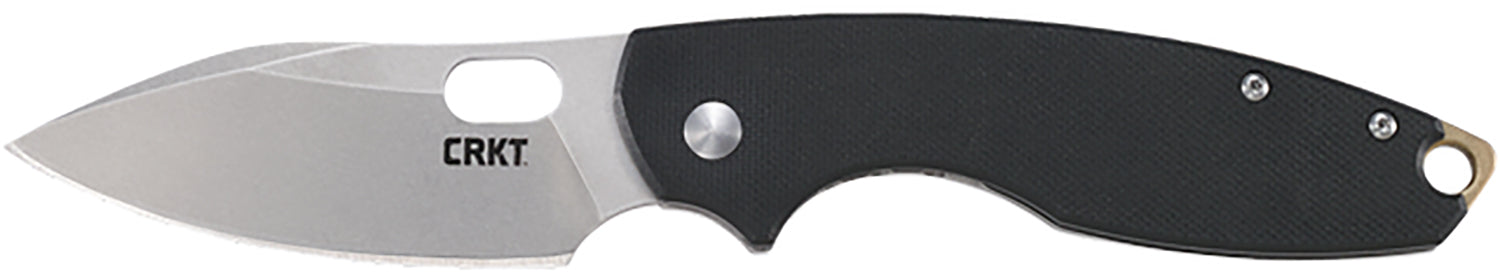 CRKT Pilar III 5317D2 2.97" Stonewashed D2 Steel Frame Lock Folder, Black Textured G10 Handle