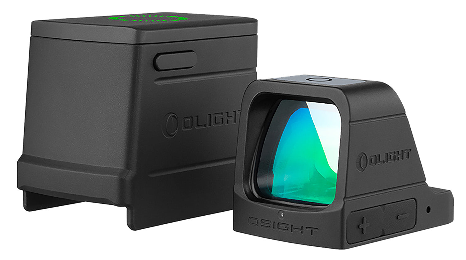Osight GN 1x Matte Black 3 MOA Green Dot Sight with Magnetic Charging Cover