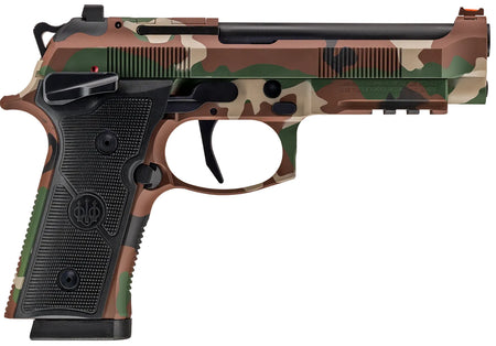 Beretta 92XI SAO 9mm Pistol, 4.7" Barrel, 18-Round Capacity, BDU Camo Finish