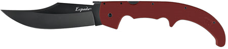 Cold Steel CS62MGCRRBK Espada XL Folding Pocket Sword 7.50" Trailing Point AUS-10A Blade, Ruby Red G10 Handle