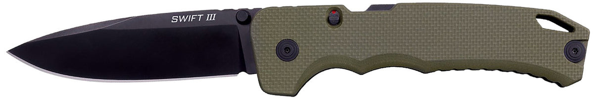 Cold Steel CSFL40AT Swift III 4" Folding EDC Knife CPM M4 Blade, OD Green G10 Handle with Presentation Box