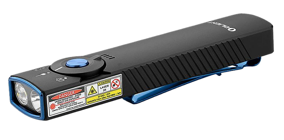 Olight ARKFELDPRO3RBKCW Arkfeld Pro Black 1,300 Lumen White LED Green Laser and UV EDC Light