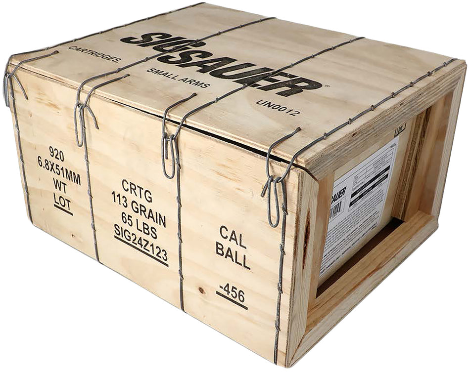 Sig Sauer .277 Sig Fury Rifle Ammo  Full Metal Jacket FMJ 113 grain 