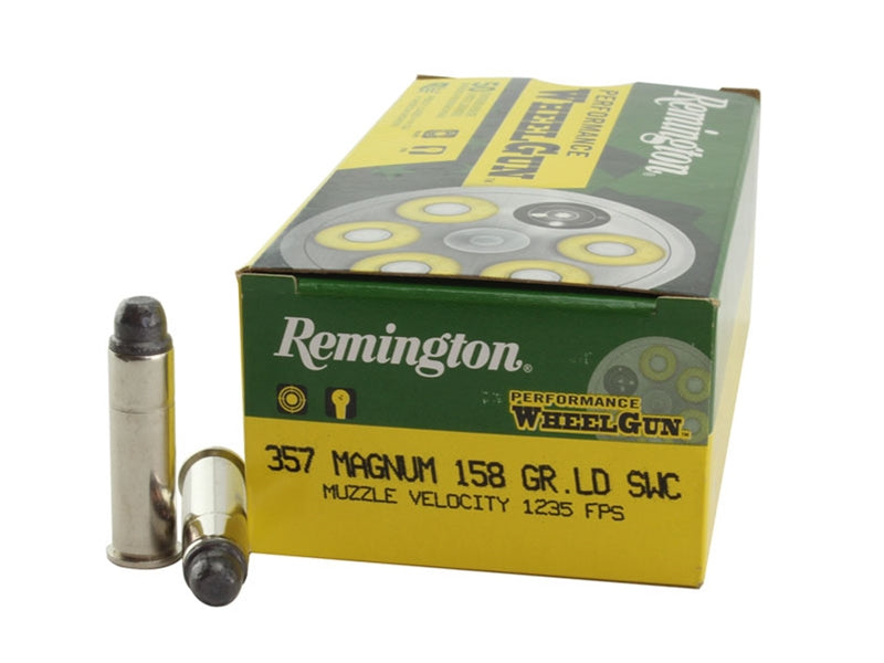 Remington .357 Magnum 22223 Performance WheelGun Lead Semi Wadcutter 158 Grain