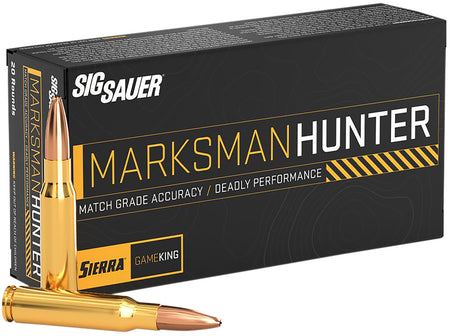 Sig Sauer 6.5mm Creedmoor Rifle Ammo Marksman Hunter Jacketed Hollow Point JHP 130 grain 