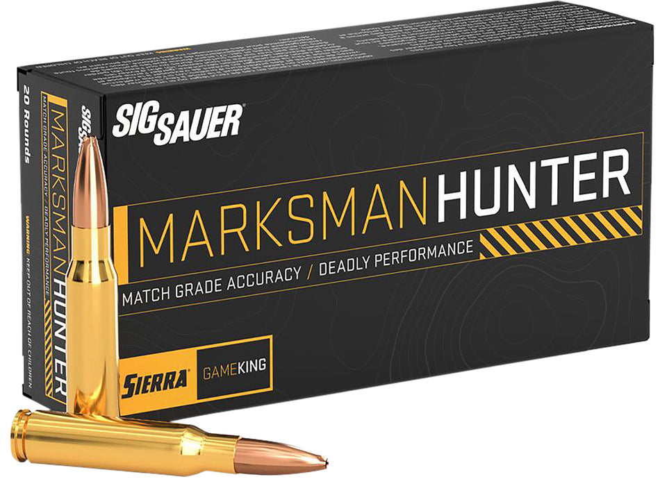 Sig Sauer .300 Winchester Mag Rifle Ammo Marksman Hunter Jacketed Hollow Point JHP 165 grain 