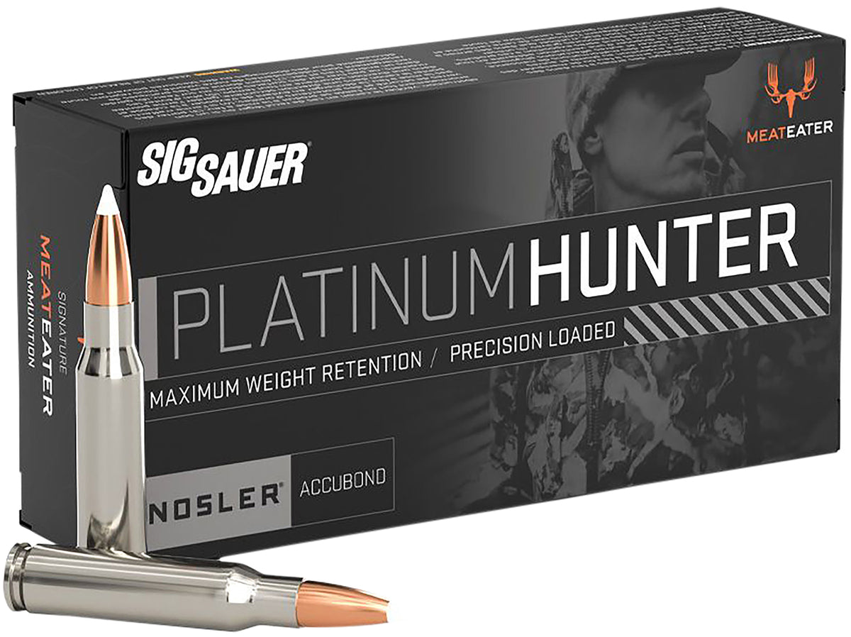 Sig Sauer 6.5mm Creedmoor Rifle Ammo Sig Sauer Platinum Hunter Nosler AccuBond PolyTip 140 grain 