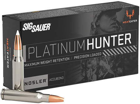 Sig Sauer .308 Win / 7.62x51mm Rifle Ammo  Nosler AccuBond Bonded Polymer Tip PolyTip 165 grain 