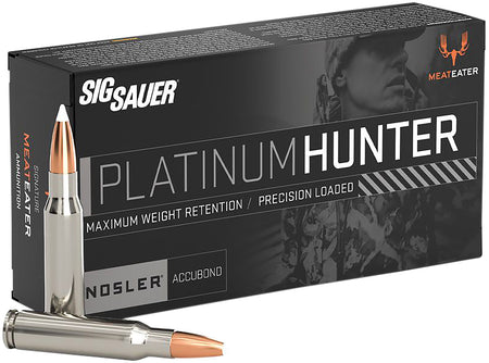 Sig Sauer .300 Winchester Mag Rifle Ammo Platinum Hunter Nosler AccuBond Bonded Polymer Tip PolyTip 180 grain 