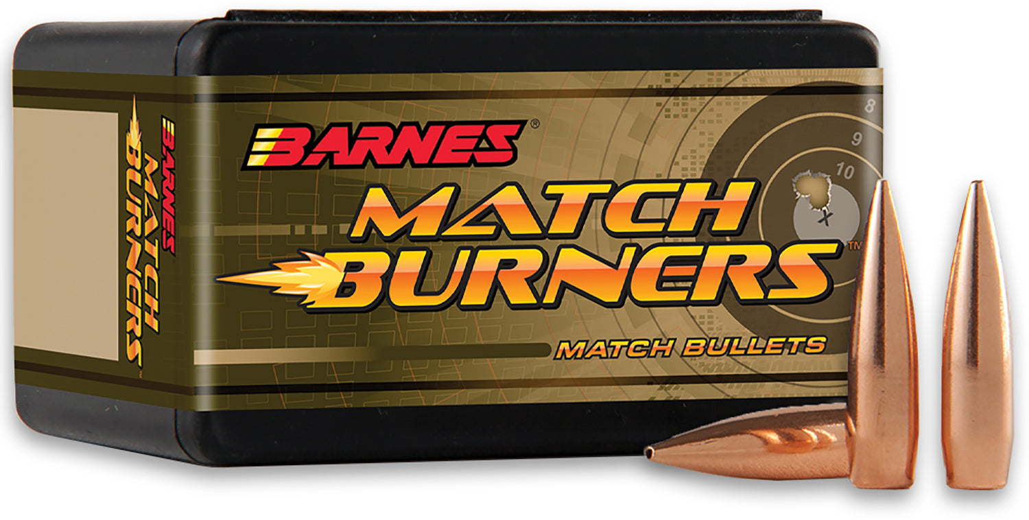 Barnes Match Burners 22Cal 77 Grain Boat Tail Match Bullets 100 Per Box