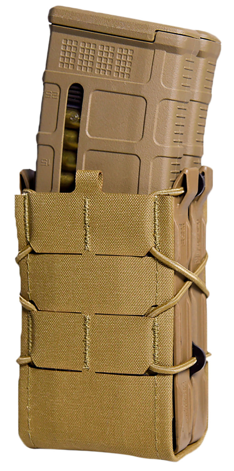 HSGI 242R00CB X2R Gen 2 TACO Coyote Brown Nylon Laminate MOLLE Double Rifle Magazine Pouch