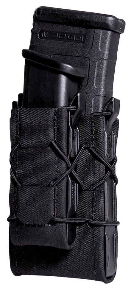 HSGI 24DD00BK Gen 2 Double Decker TACO Black Nylon Laminate MOLLE Rifle & Pistol Mag Pouch
