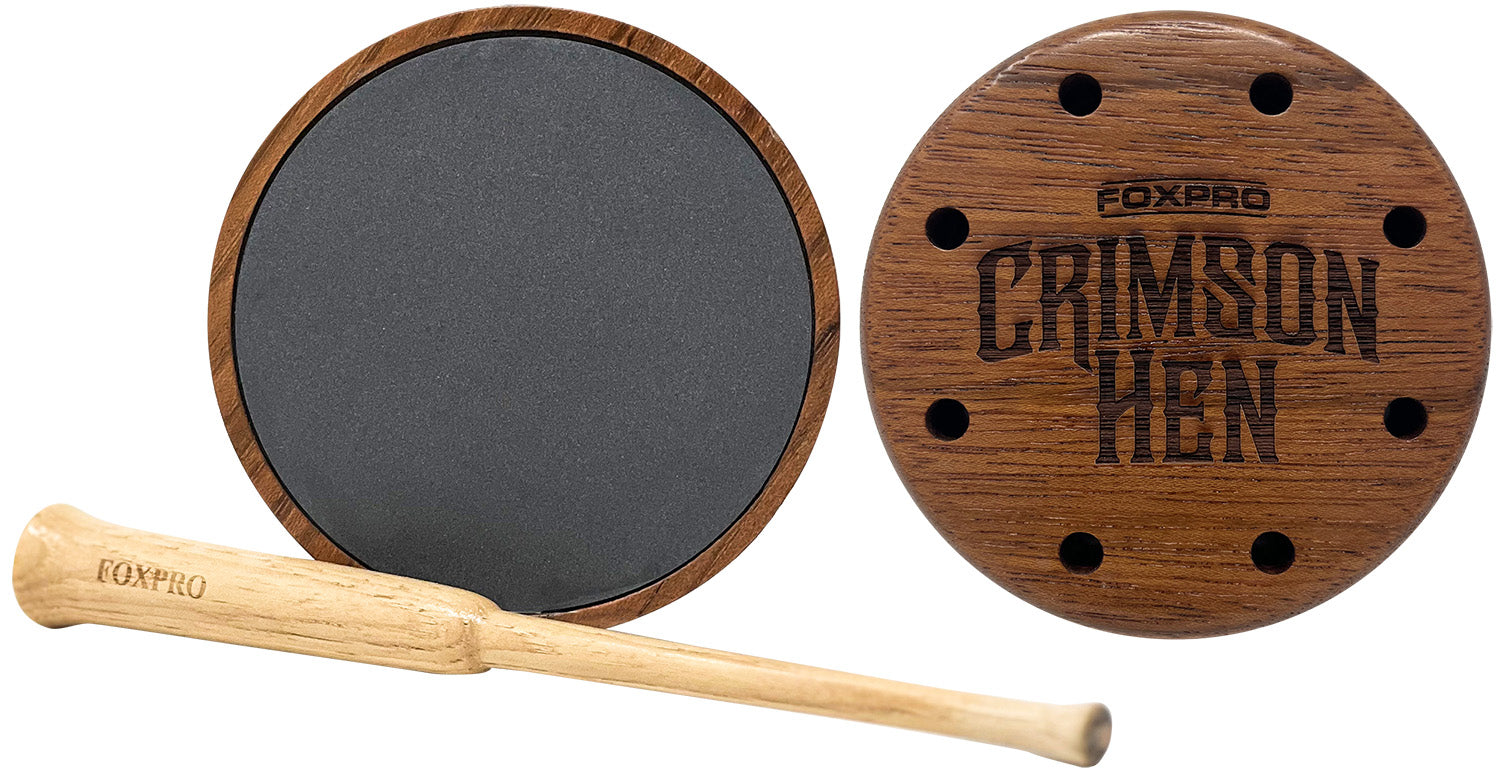 Foxpro Crimson Slate Friction Pot Call - Turkey Sounds, Cherry Wood