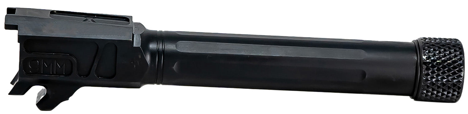 Faxon Match Series 9mm Luger 416-R Stainless Fluted Black Nitride Pistol Barrel for SIG P365