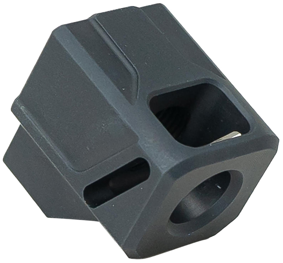 Faxon EXOS-513 Pistol Compensator Black Nitride 6061 Aluminum 1/2"x28 Glock Gen 3
