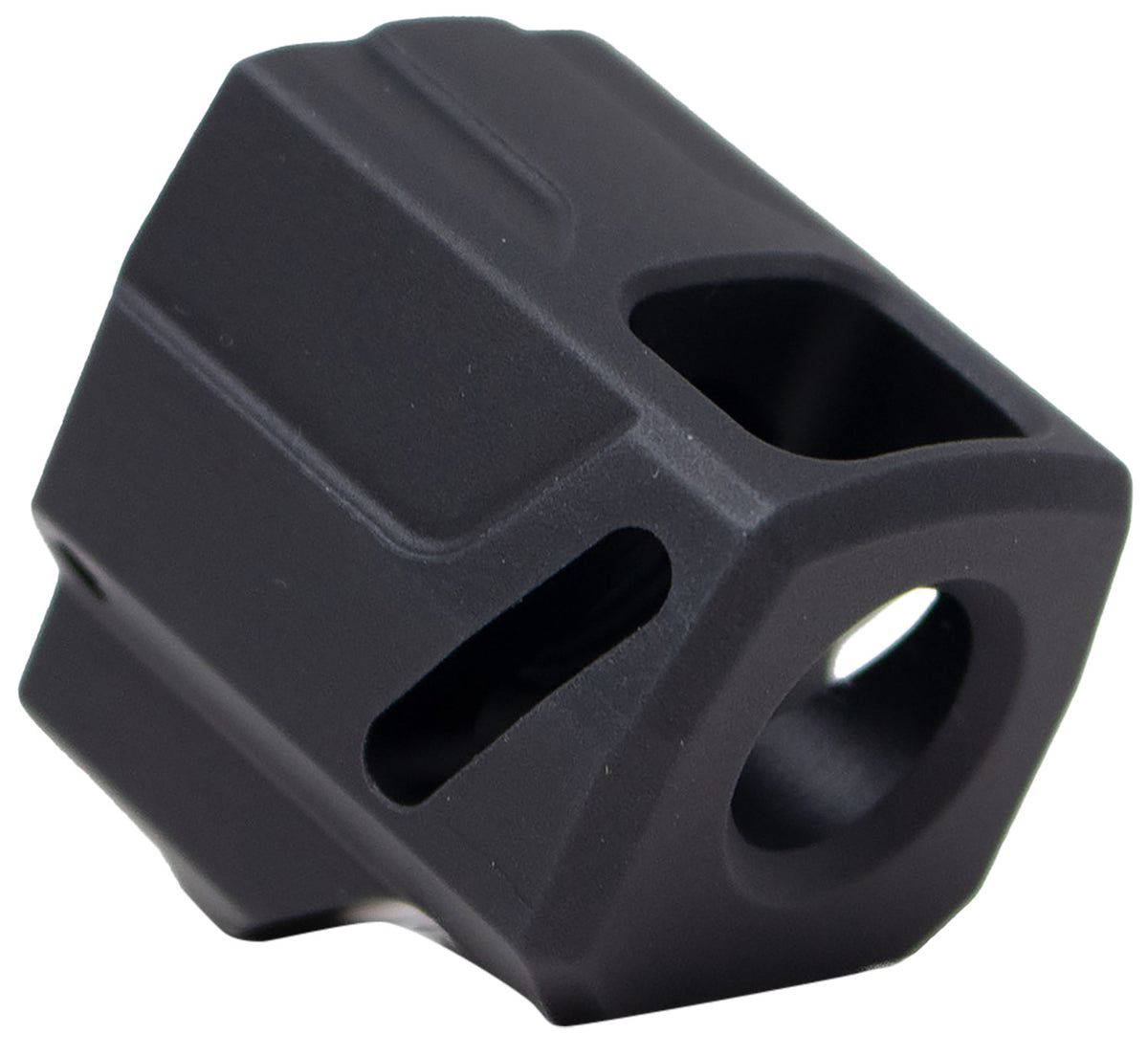 Faxon EXOS-525 Compensator 6061 Aluminum Black Anodized 1/2"x28 Threads Compatible with Sig Sauer P365/P365 XL