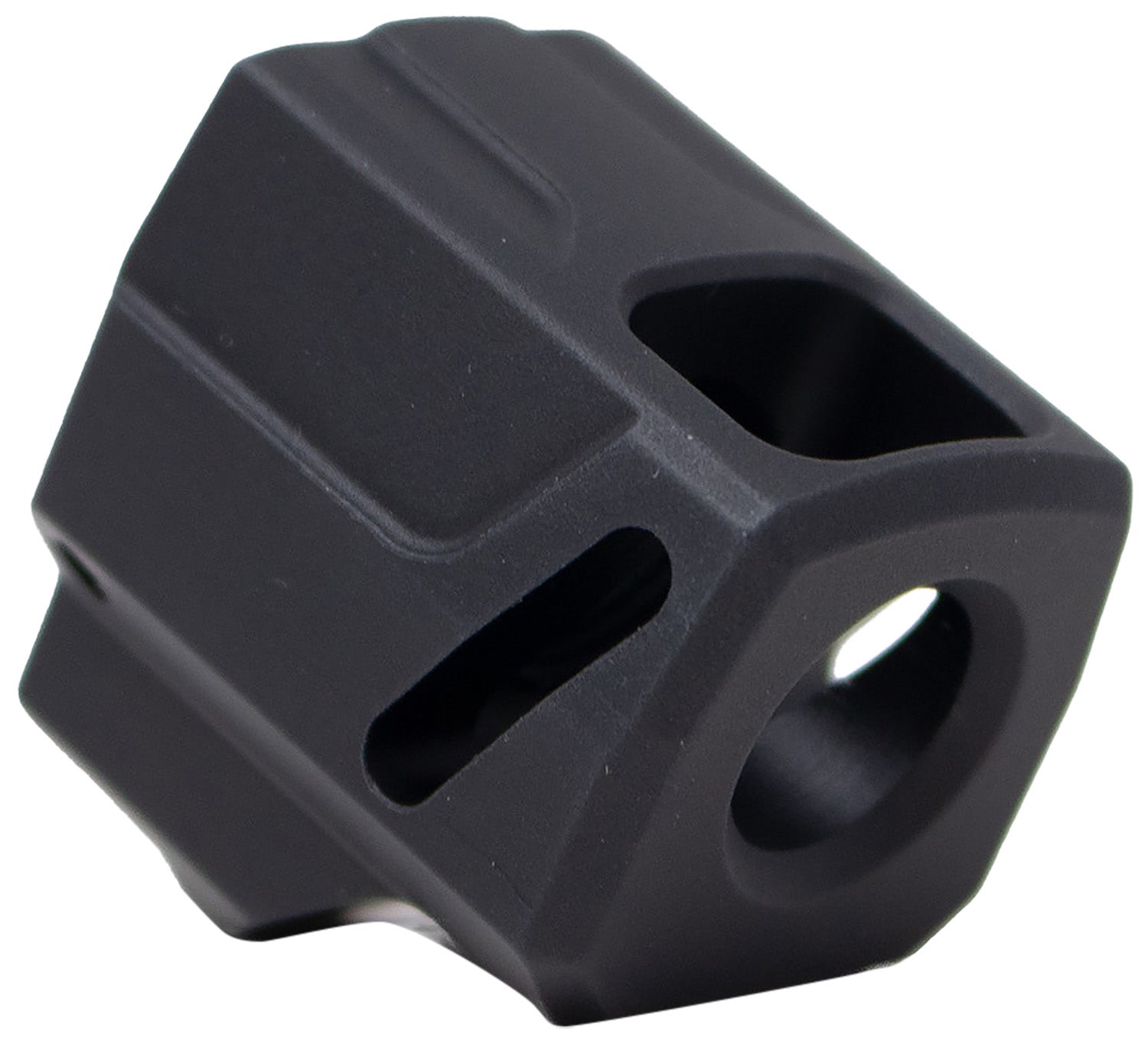Faxon EXOS-525 Compensator 6061 Aluminum Black Anodized 1/2"x28 Threads Compatible with Sig Sauer P365/P365 XL