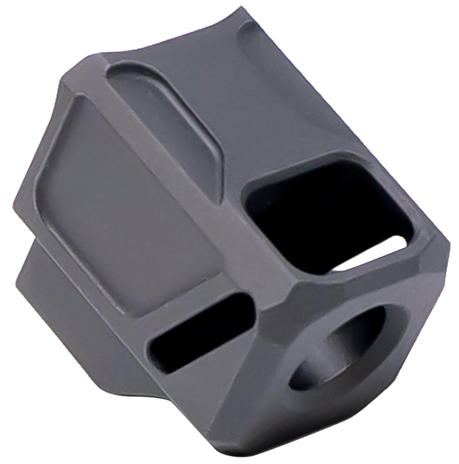 Faxon EXOS-533 Compensator 6061 Aluminum Black Anodized 1/2"x28 Threads Compatible with Glock 43X and 48