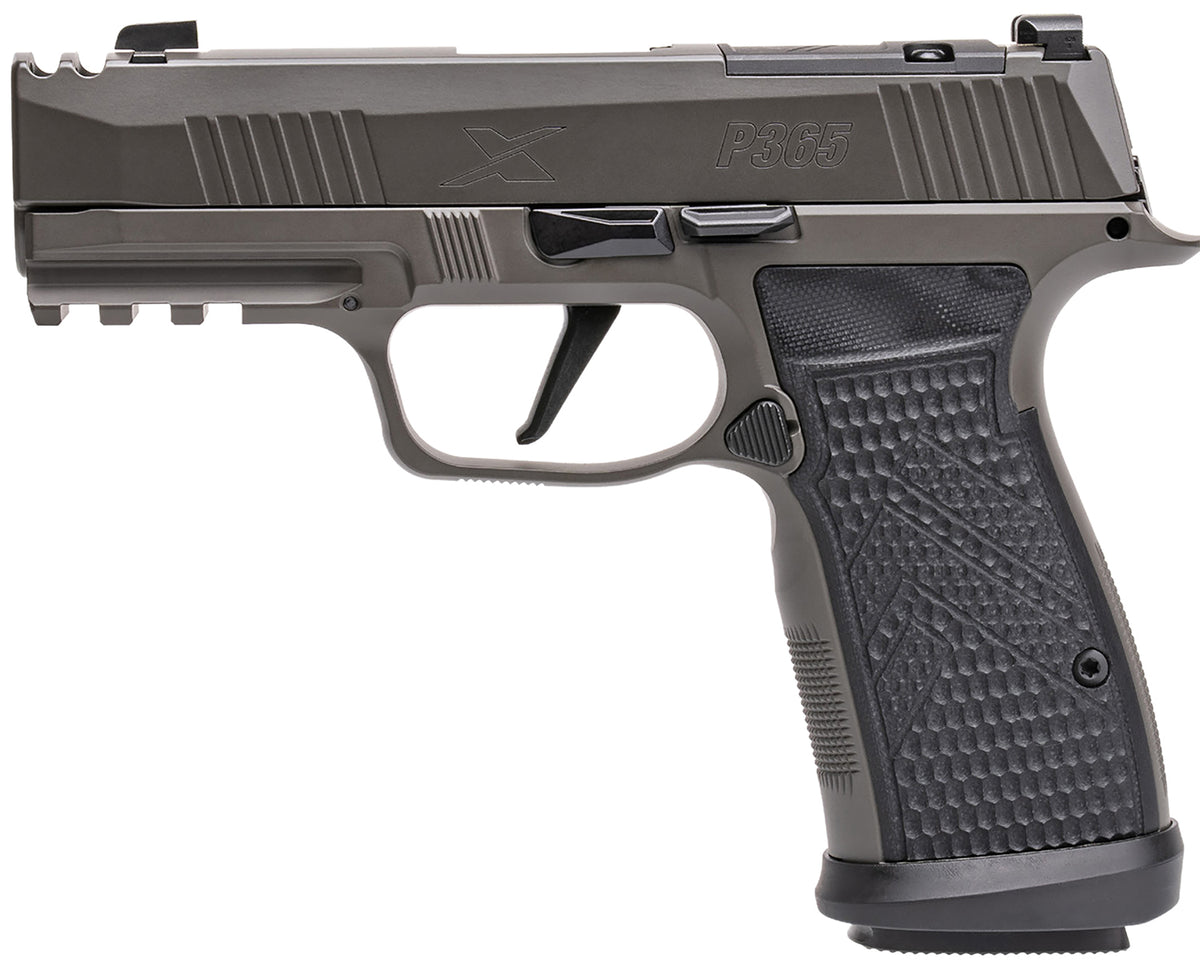 Sig Sauer P365 AXG Legion 9mm Luger 10+1 3.10" Gray Cerakote Compact Pistol with G-10 Grips