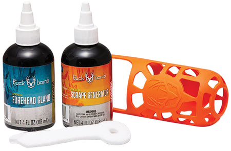 The Buck Bomb Scrape Kit Plus with Scrape Generator and Forehead Gland Scent 4oz