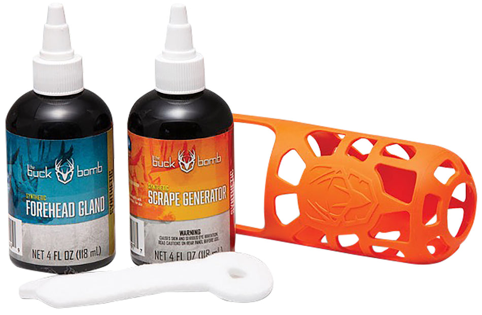 The Buck Bomb Scrape Kit Plus with Scrape Generator and Forehead Gland Scent 4oz