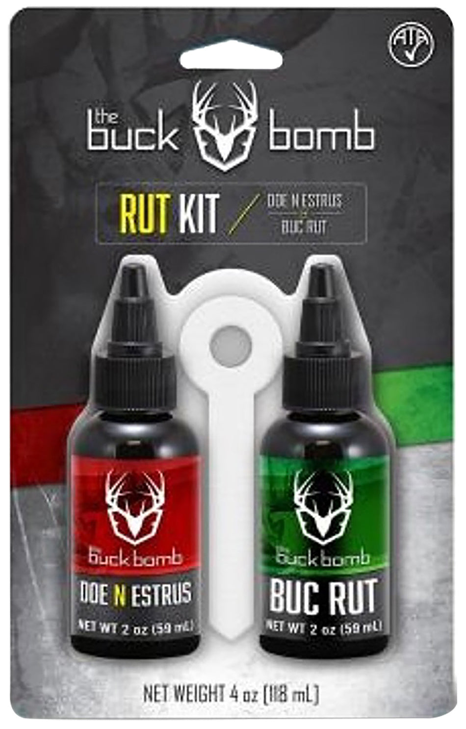 The Buck Bomb Rut Kit Doe N Estrus and BucRut Deer Attractant Combo