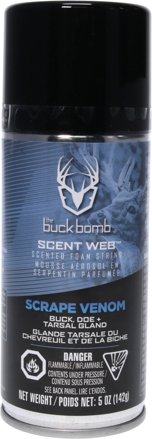 The Buck Bomb Scrape Venom Scent Web Deer Attractant 5 oz Aerosol