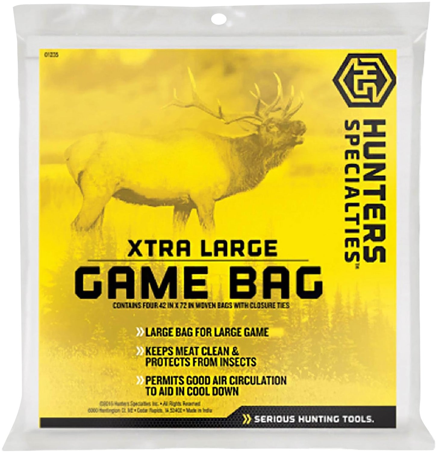 HS HS-01235 XL Canvas Game Meat Bag 42 x 72 In Washable Reusable