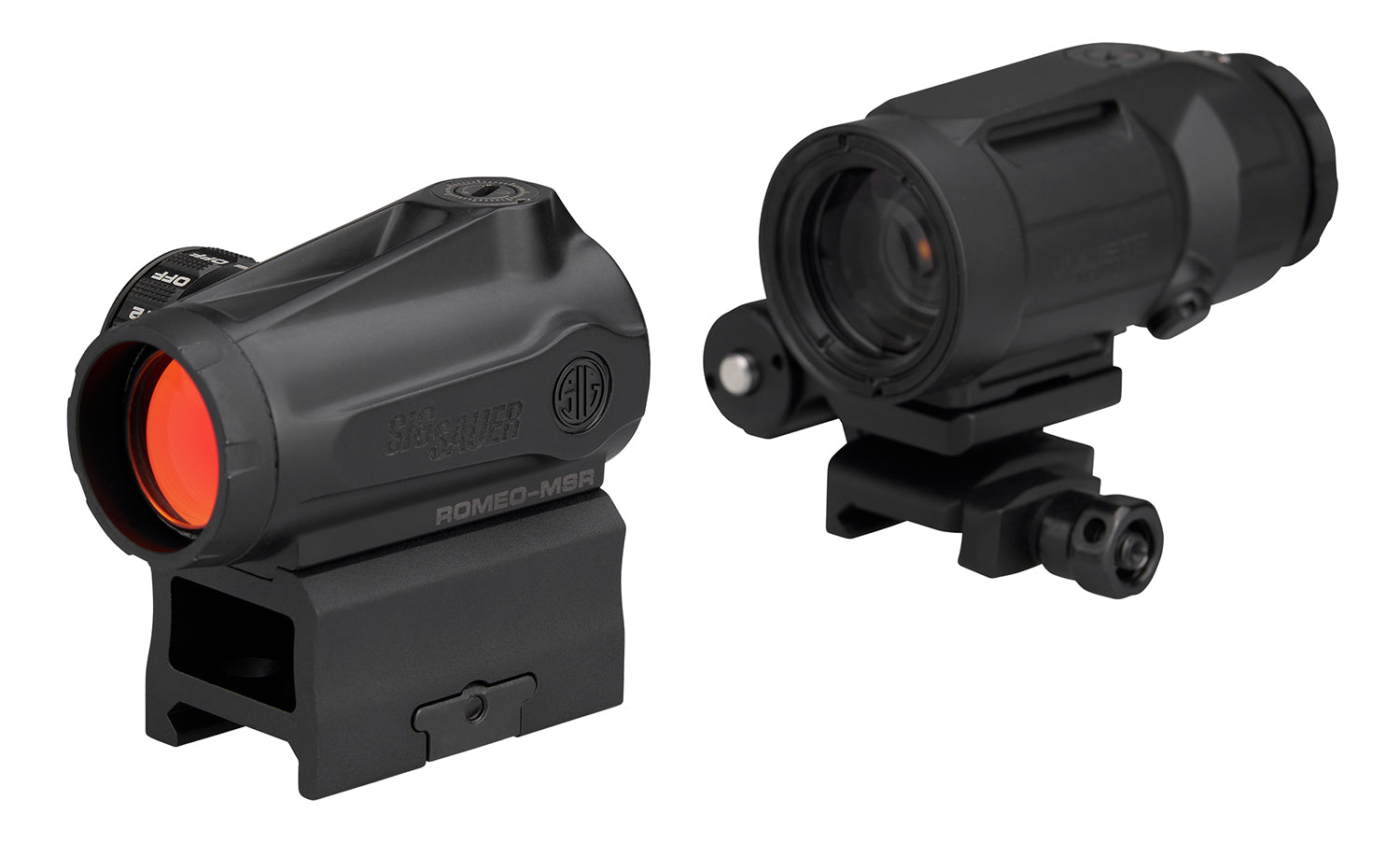 Sig Sauer SORJMSR501 RomeoMSR Gen II and Juliet5 Magnifier Combo Kit Black 1x20mm/5x42mm
