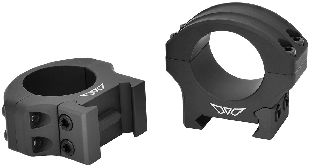 Warne 8500M HyperLite 1-Inch Low Scope Rings Matte Black MagnaFusion Weaver/Picatinny